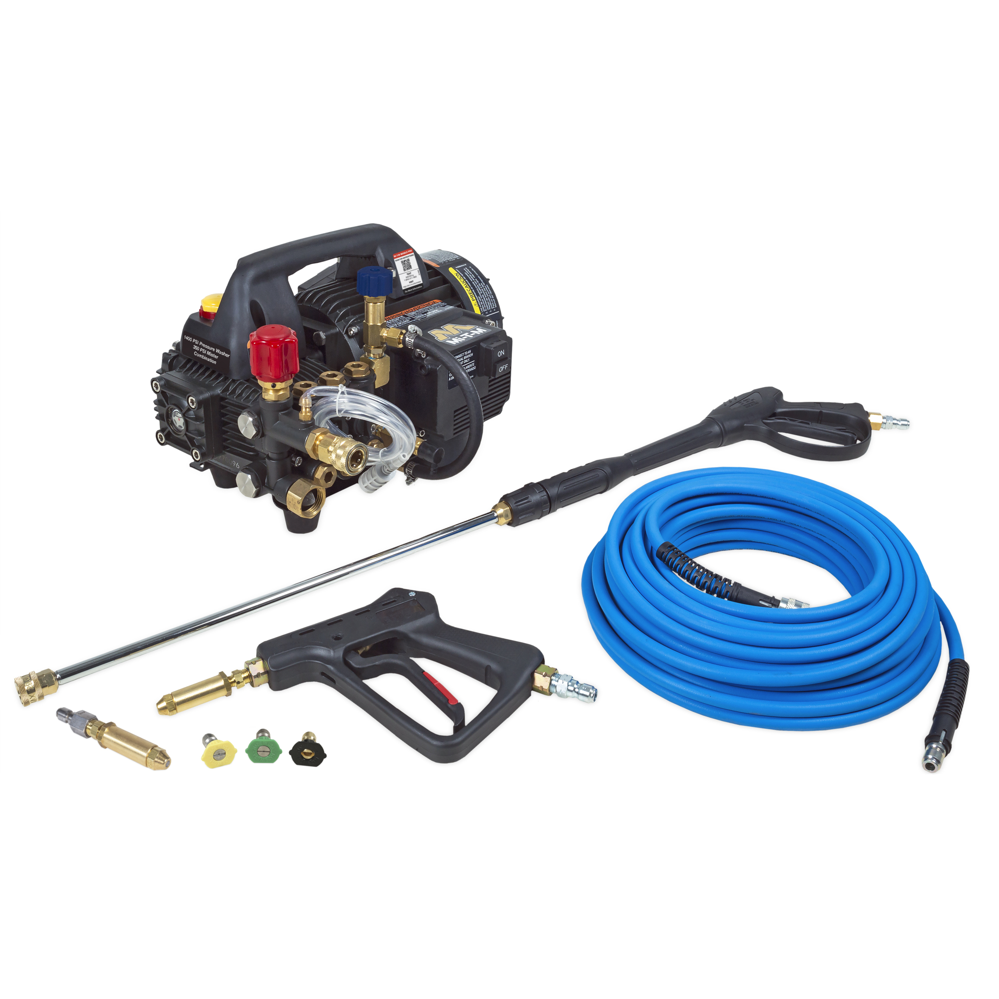 Mi-T-M Pressure Washer Mister Combo — 1400 PSI, Electric, Direct Drive, Cold Water, Model# CM-1400-1MEH-M
